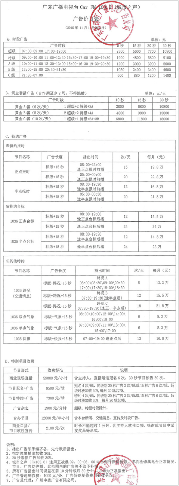 2016广东人民广播电台Sun FM 爱车FM103.6广告报价表.png