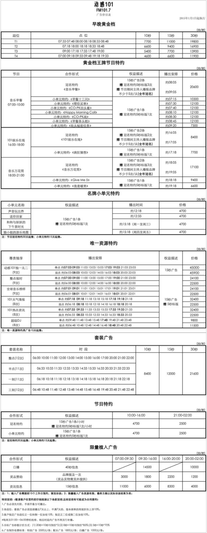 2015上海东方广播电台东广音乐流行频率动感101广告报价表.png