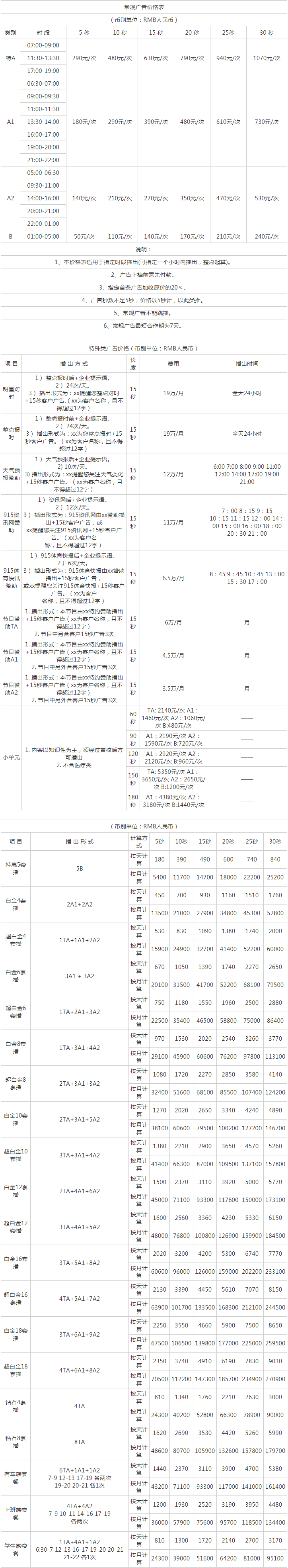 2010青岛人民广播电台音乐体育广播 FM91.5广告报价表.png