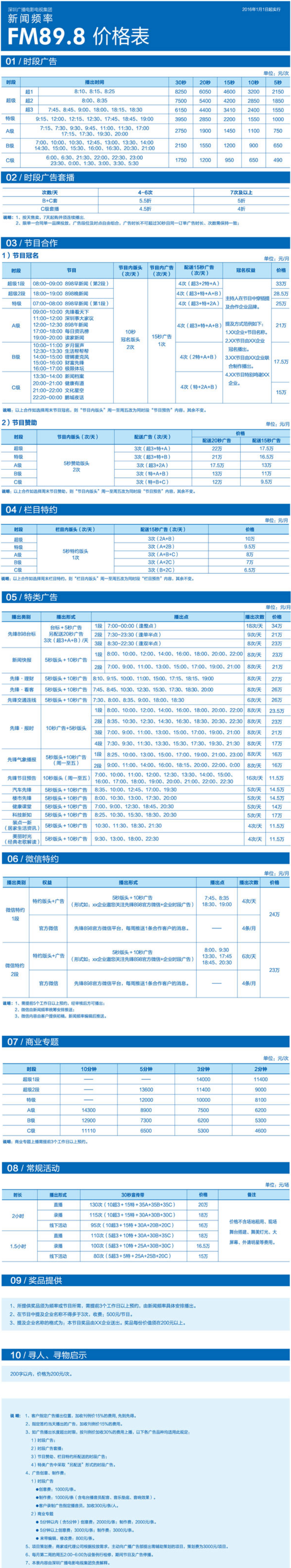 2016深圳人民广播电台新闻频率 FM89.8广告报价表.png