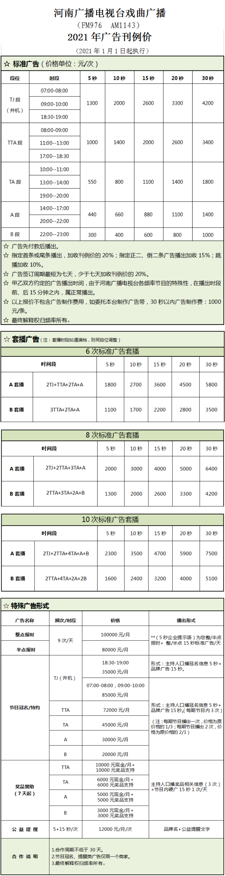 2021河南人民广播电台戏曲广播 FM97.6广告报价表.jpg