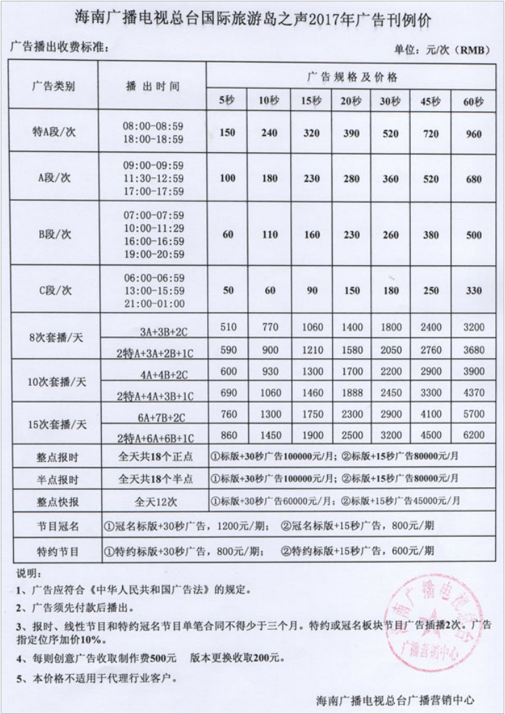 2017海南人民广播电台国际旅游岛之声广告报价表.png