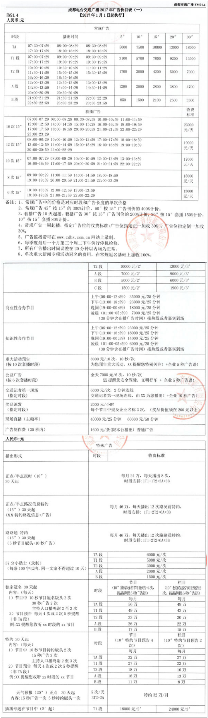 2017成都人民广播电台交通广播FM91.4广告报价表.png