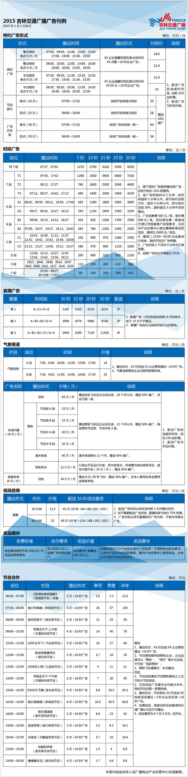 2015吉林人民广播电台交通广播 FM103.8广告报价表.png