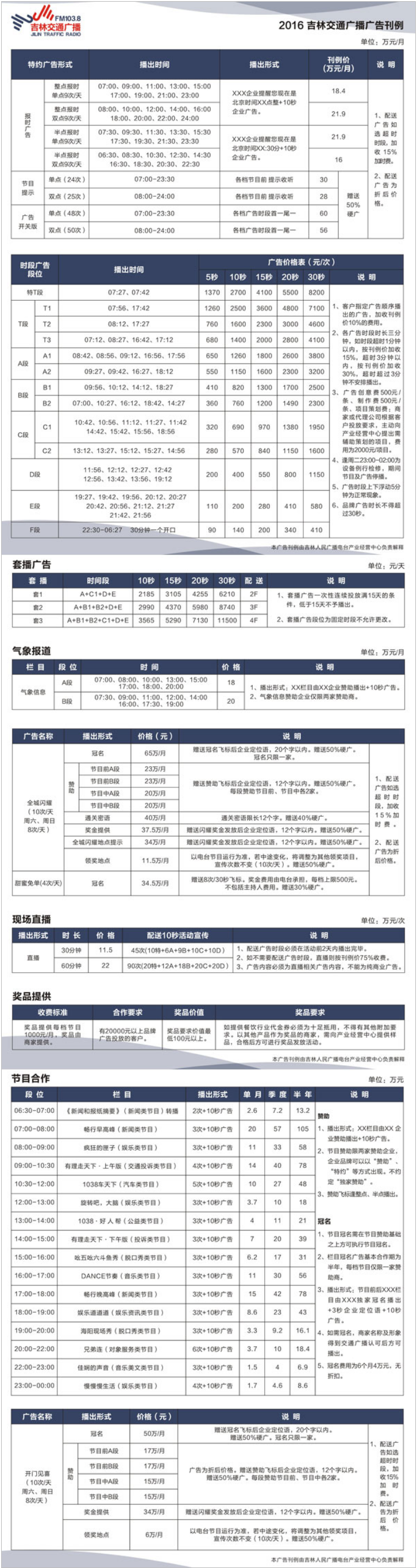 2016吉林人民广播电台交通广播 FM103.8广告报价表.png