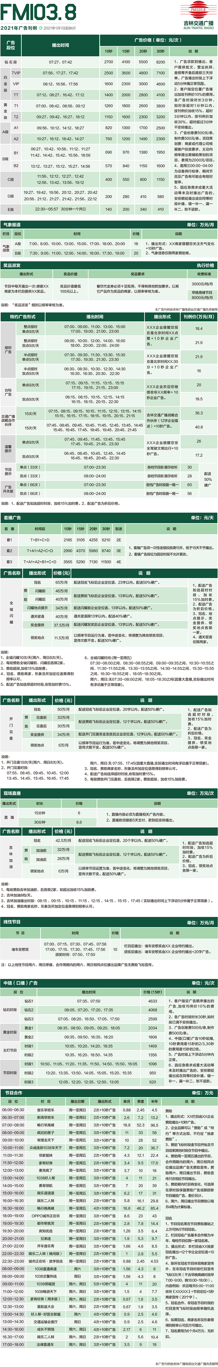 2021吉林人民广播电台交通广播 FM103.8广告报价表.jpg