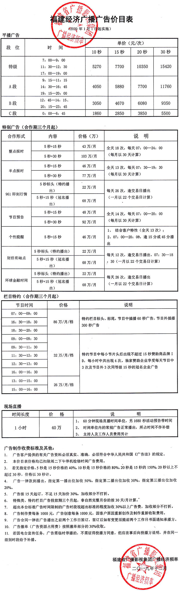 2021福建人民广播电台经济广播 FM96.1广告报价表.jpg