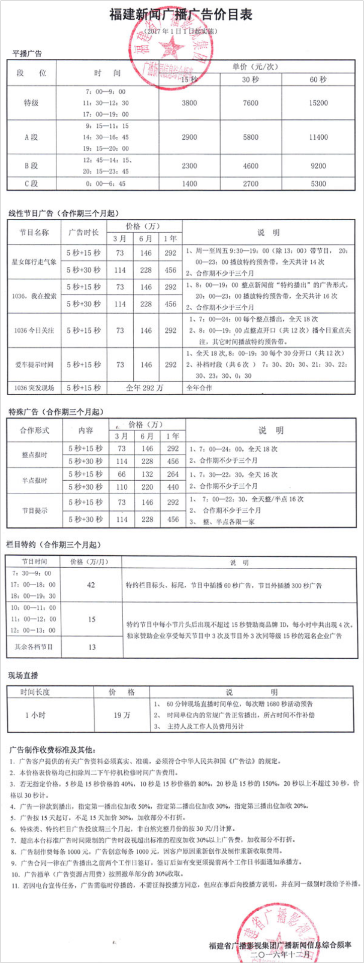 2017福建人民广播电台新闻综合广播 AM882 FM103.6广告报价表.png