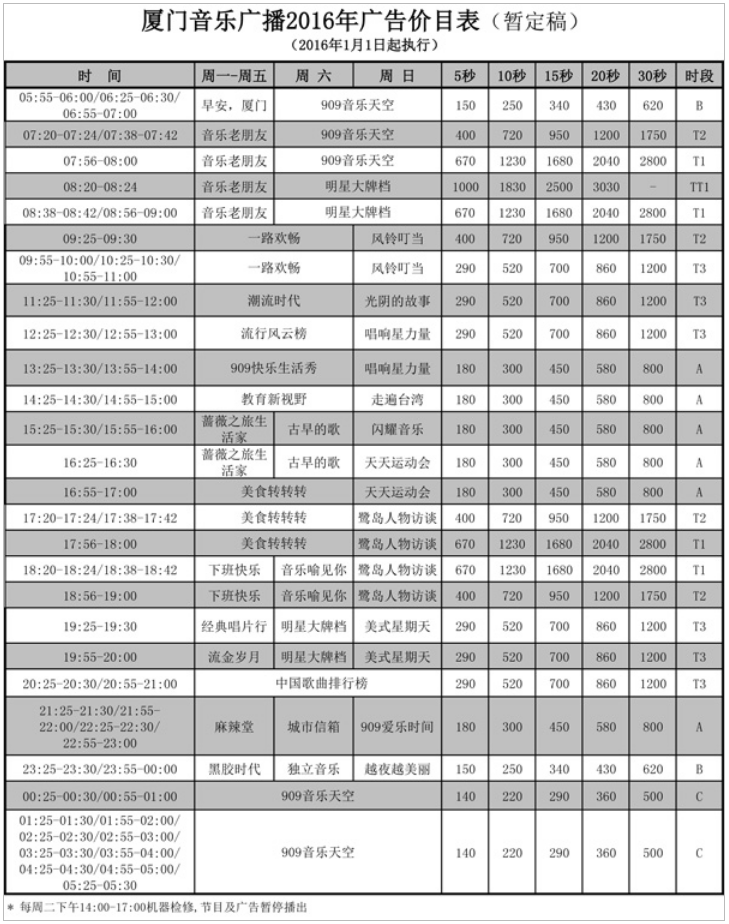 2016厦门人民广播电台音乐广播 FM90.9广告报价表.png